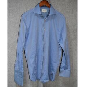 Ted Baker Endurance Light Blue Micro-Pattern Button-Down Shirt 17 / 34–35 (XL)